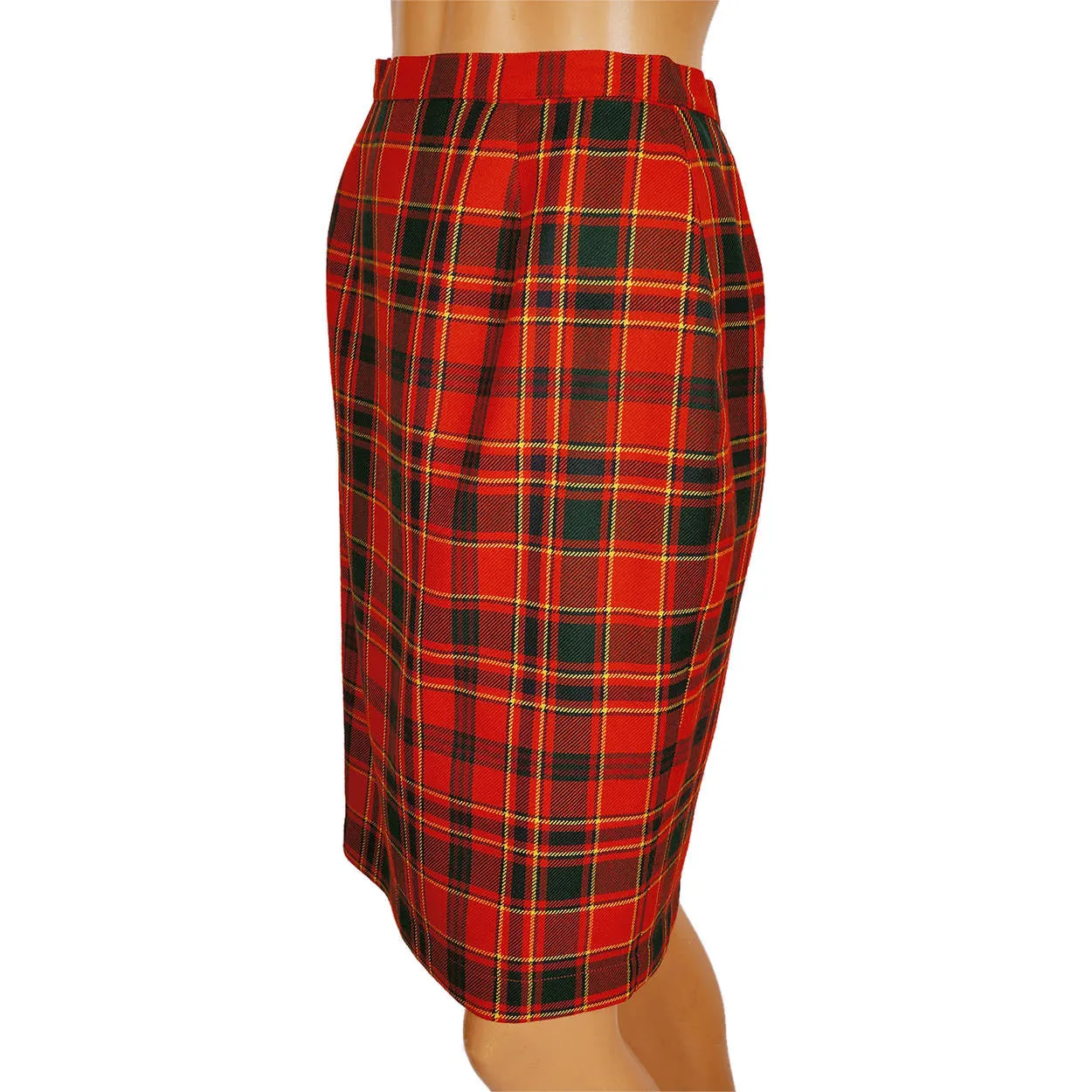 Vintage 1980s Thierry Mugler Plaid Wool Suit - Ladies Size 38 - M