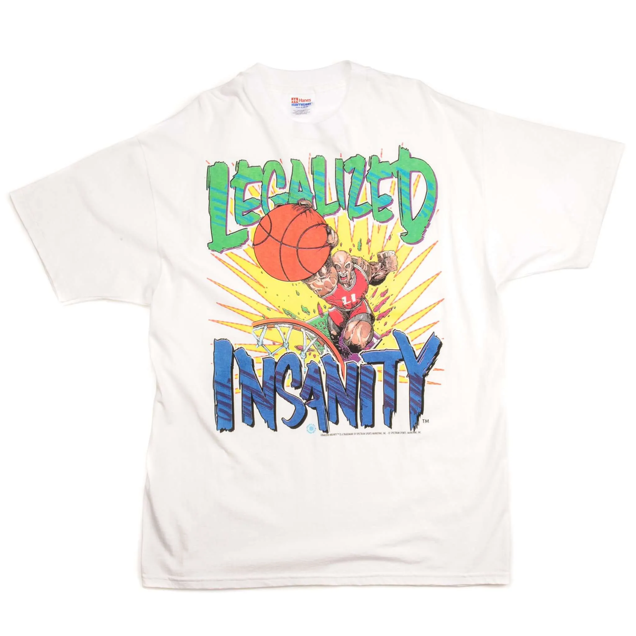 VINTAGE LEGALIZED INSANITY TEE SHIRT SIZE LARGE