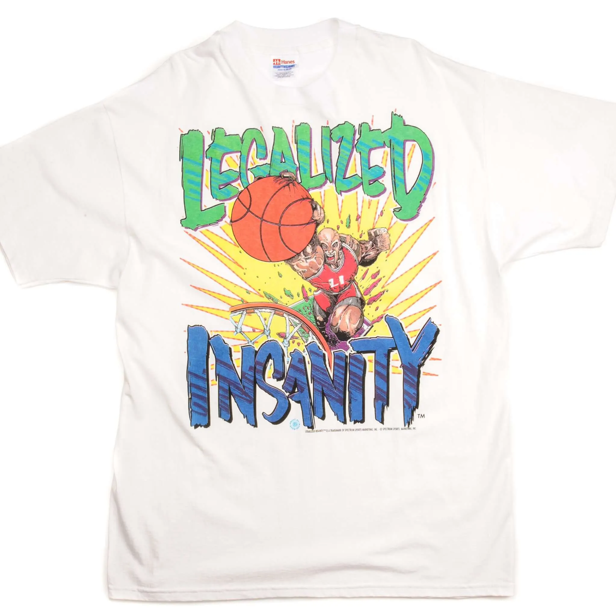 VINTAGE LEGALIZED INSANITY TEE SHIRT SIZE LARGE