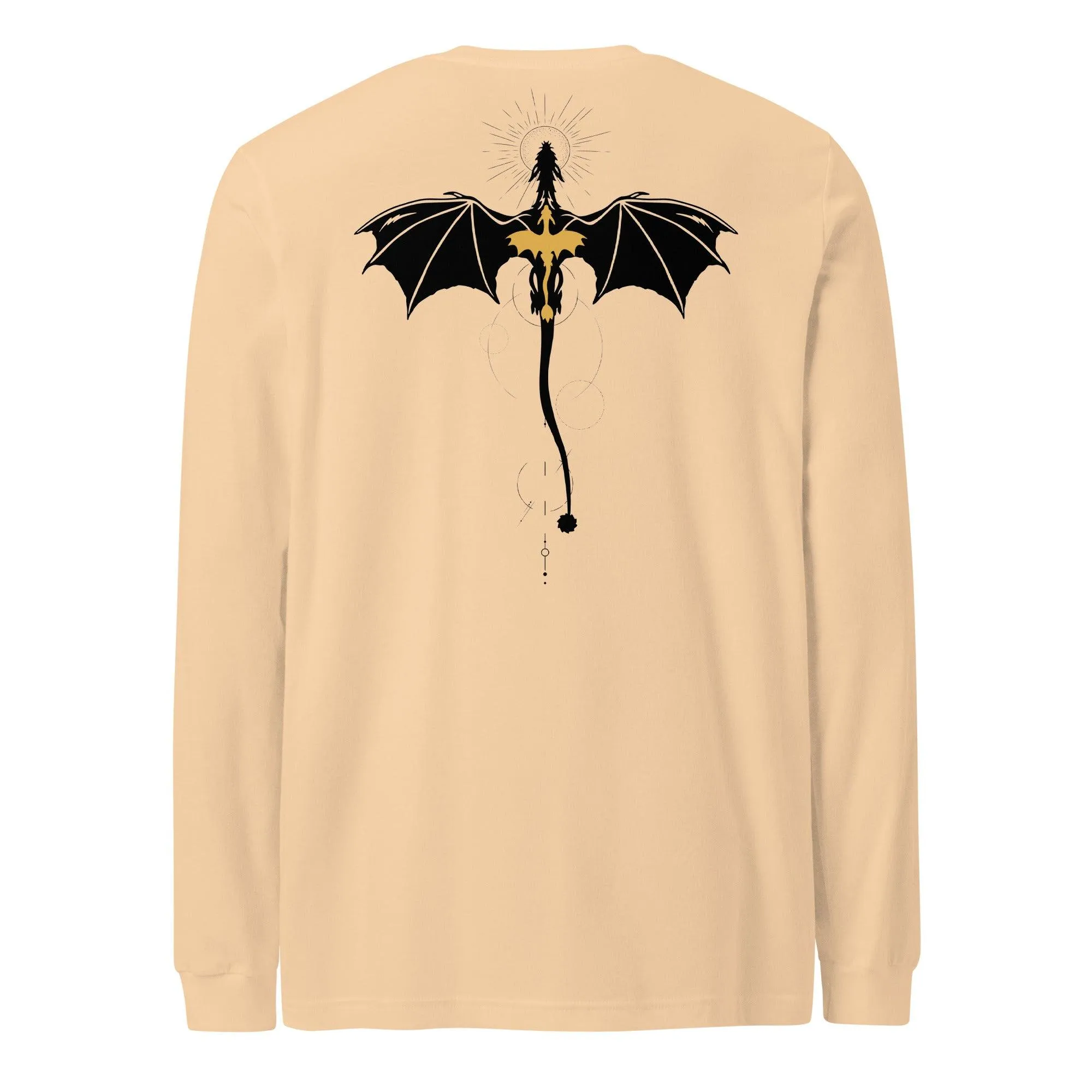 Long-Sleeved T-Shirt featuring Dragon Relic Design by Violet Sorrengail – Ideal for Dragon Enthusiasts
