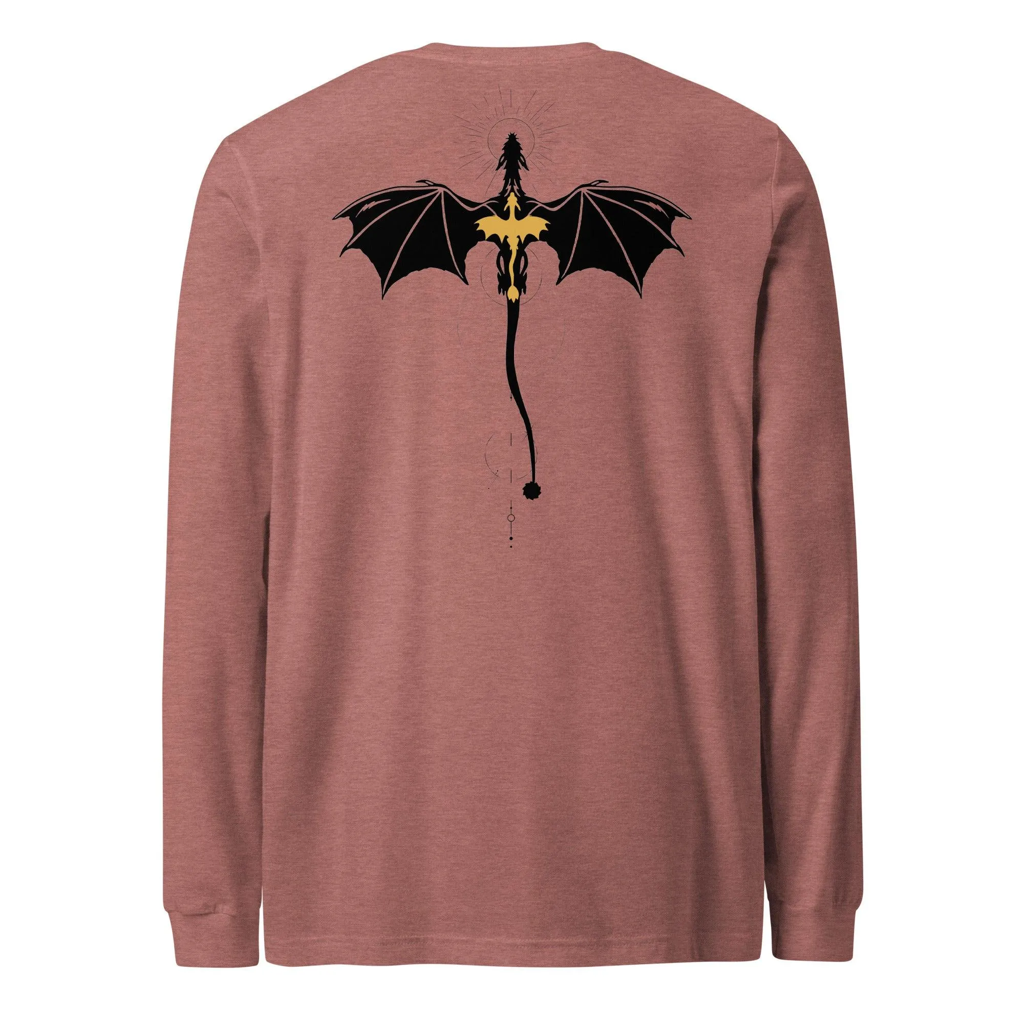 Long-Sleeved T-Shirt featuring Dragon Relic Design by Violet Sorrengail – Ideal for Dragon Enthusiasts