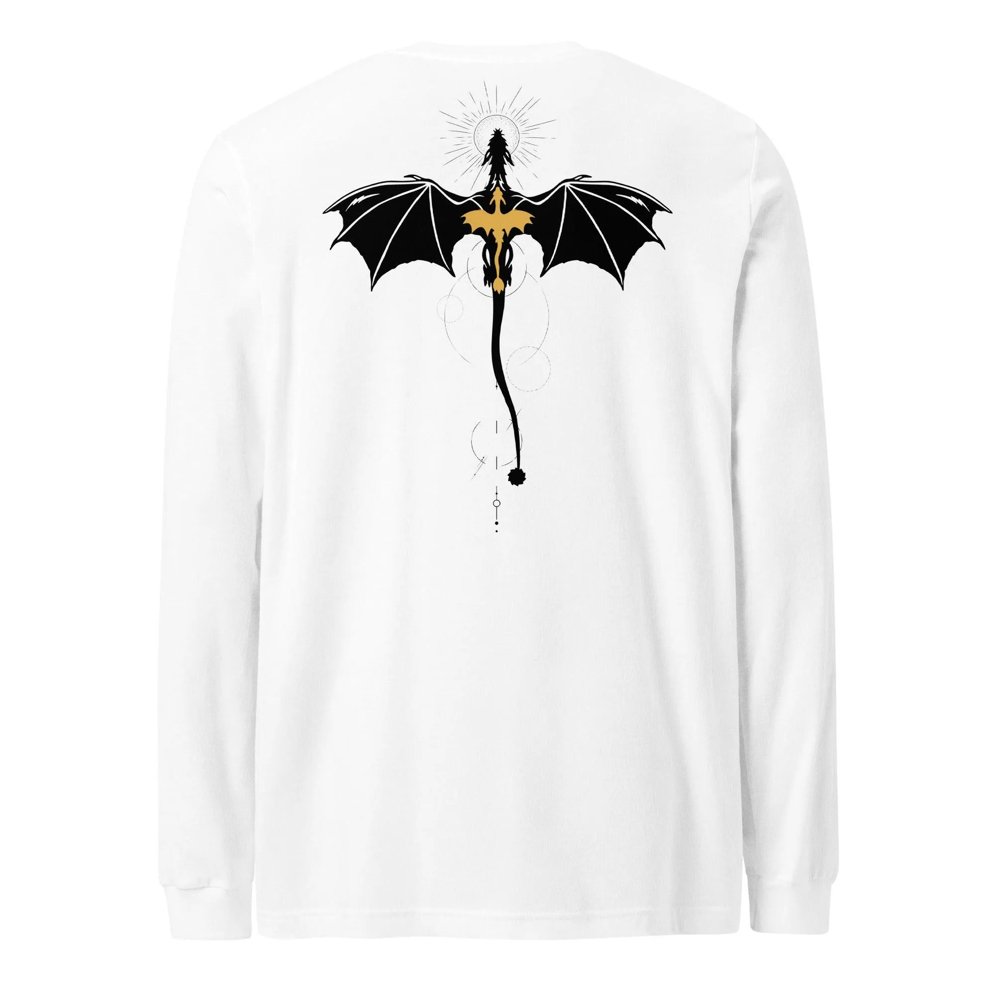 Long-Sleeved T-Shirt featuring Dragon Relic Design by Violet Sorrengail – Ideal for Dragon Enthusiasts