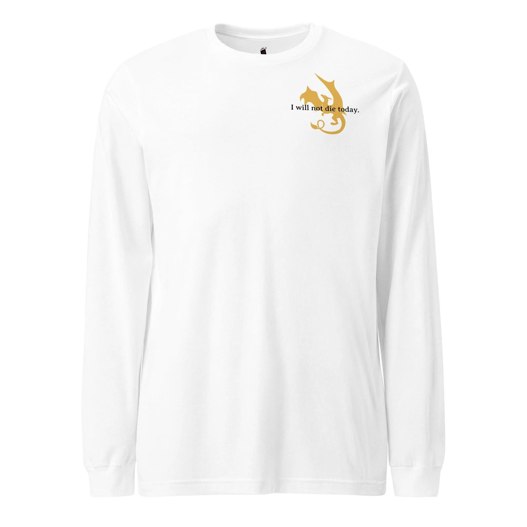 Long-Sleeved T-Shirt featuring Dragon Relic Design by Violet Sorrengail – Ideal for Dragon Enthusiasts
