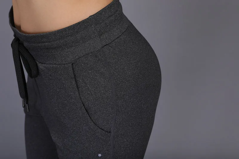 Women Yoga Pants Running Pants Tights Quick-Drying breathable stretch Trousers Fitnness gym dance leggings Yoga Sport capris